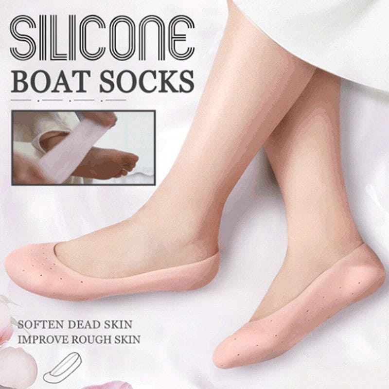 Full Silicon Gel Socks, Anti Crack Heel Socks, Moisturizing Socks For Foot Care And Heel, Full Length Silicone Foot Protector, Cracked Heel Treatment Socks, Men And Women Gel Heel Protectors Full Silicon Gel Socks, Anti Crack Heel Socks, Moisturizing Socks For Foot Care And Heel, Full Length Silicone Foot Protector, Cracked Heel Treatment Socks, Men And Women Gel Heel Protectors